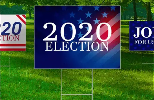 2020 election lawn sign