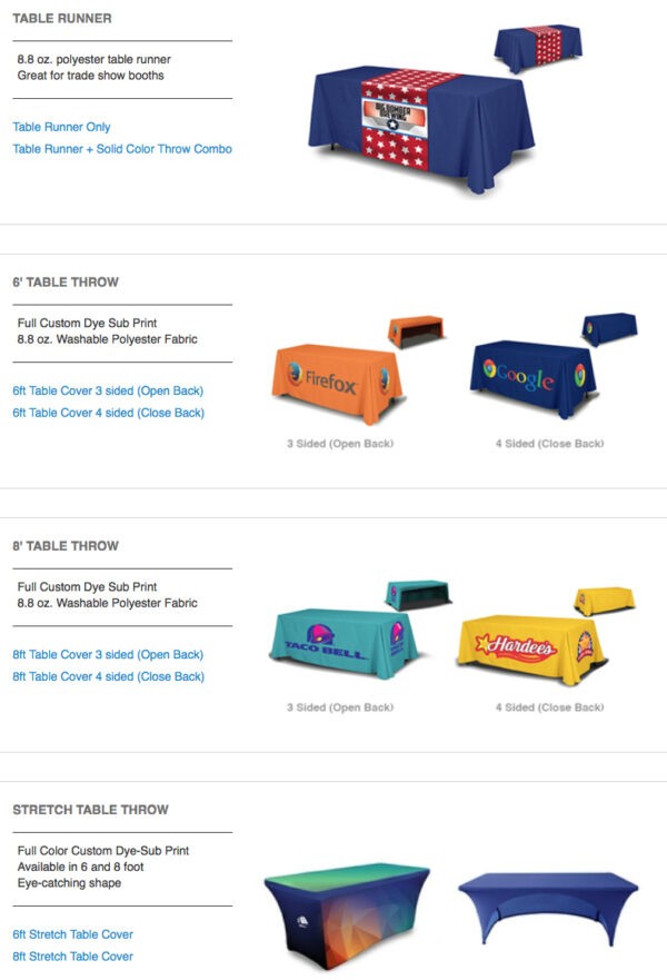 Table Covers, Tablecloths, Table Throws & Runners New York, NY